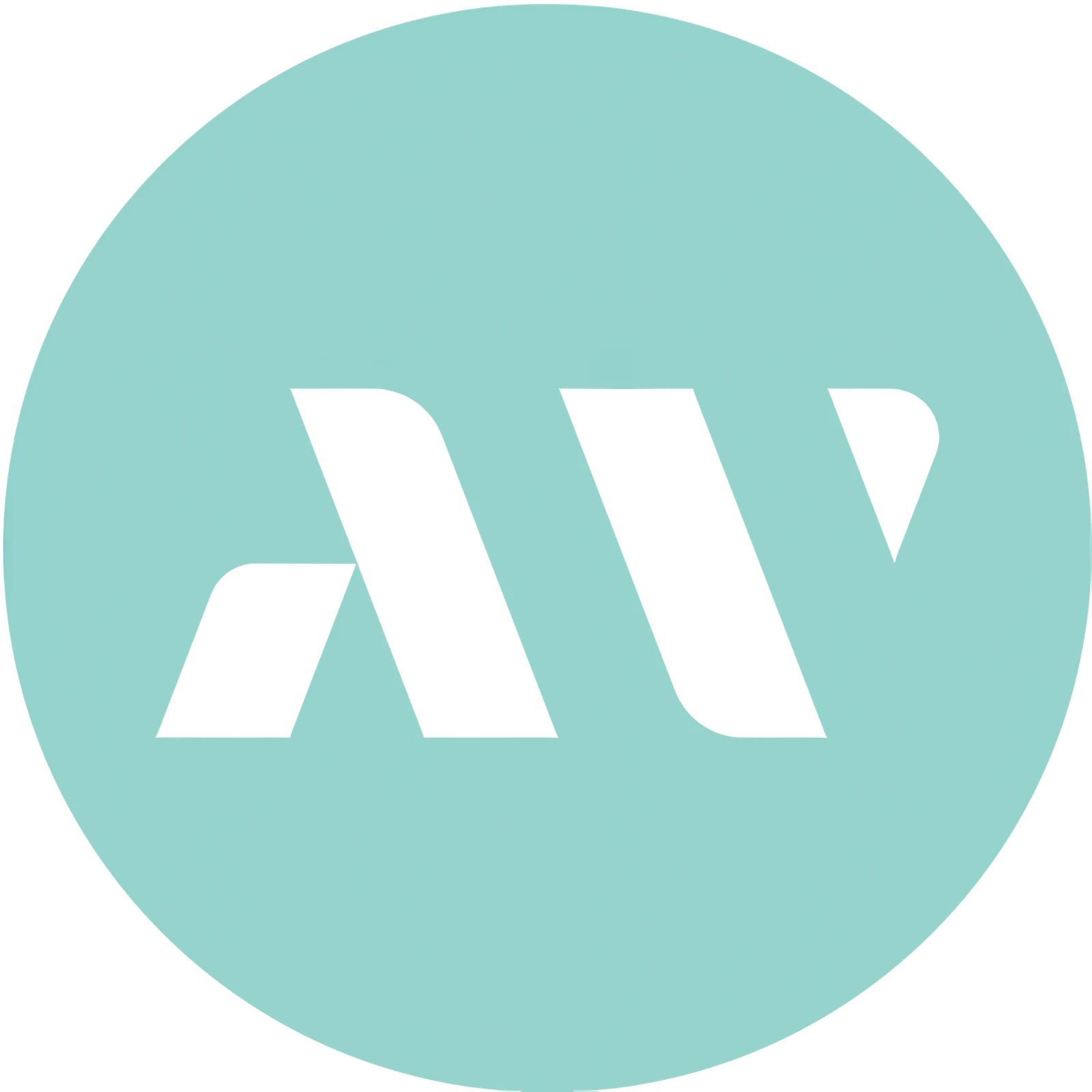 Audiowells färdiga mintgröna symbol