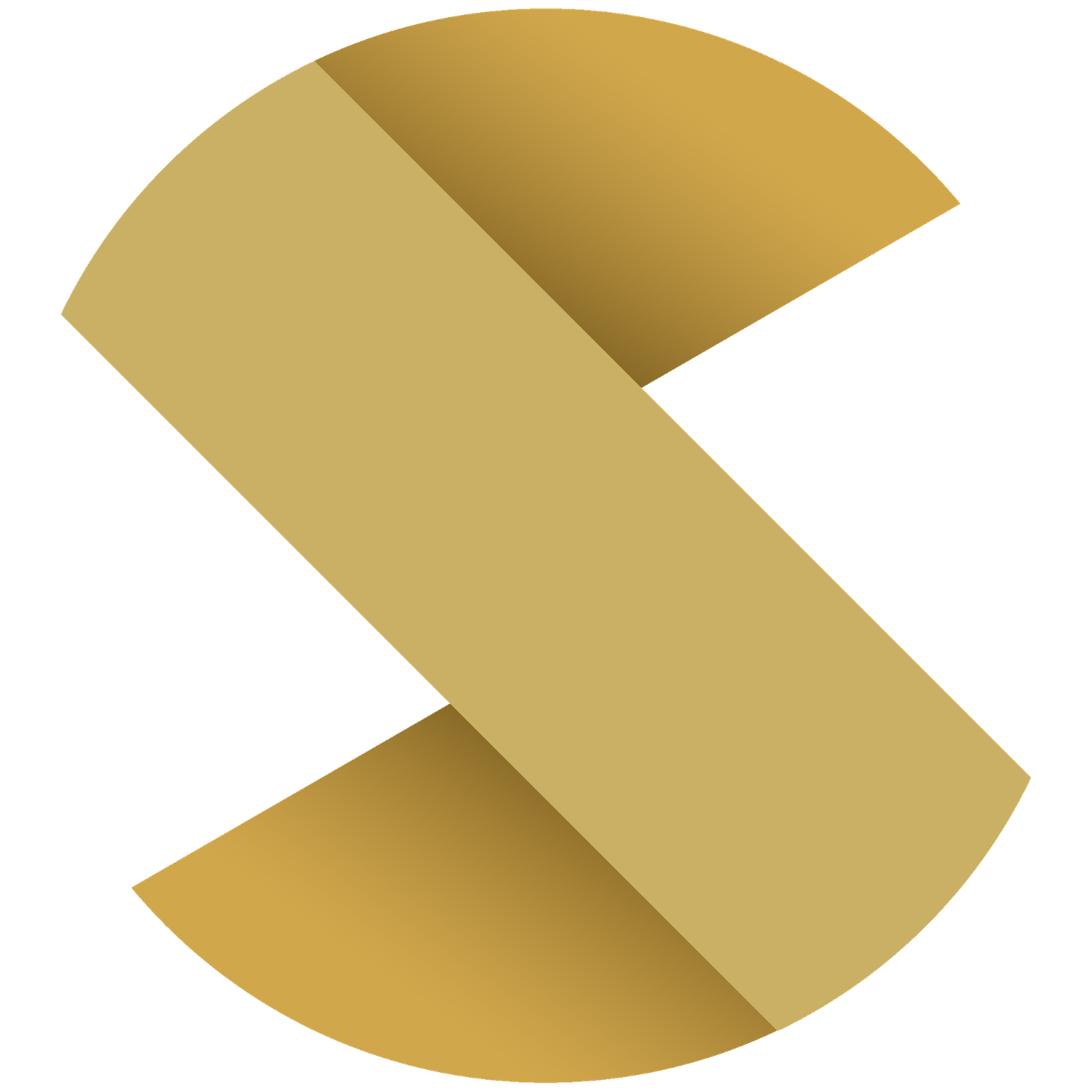Finished folded gold Starmony S symbol